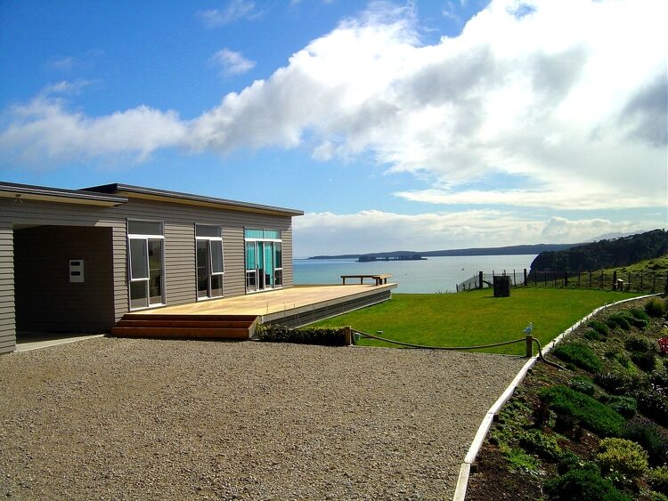 A Kiwi Transportable Home overlooking a lake