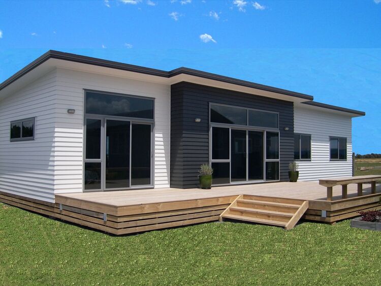 Black and White Kiwi Transportable Home